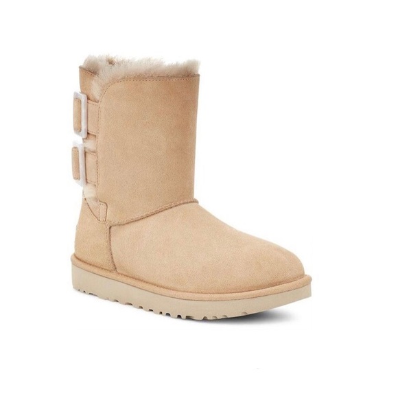 UGG BAILEY FASHION BUCKLE CLASSIC SHORT BOOTS - Picture 2 of 9